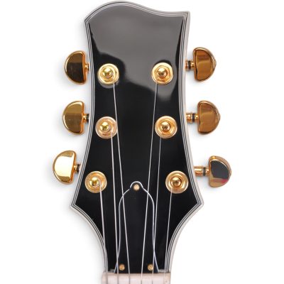 Custom Crown ES335 Burl Maple Top Bigsby Tremolo Electric Guitar - Image 5