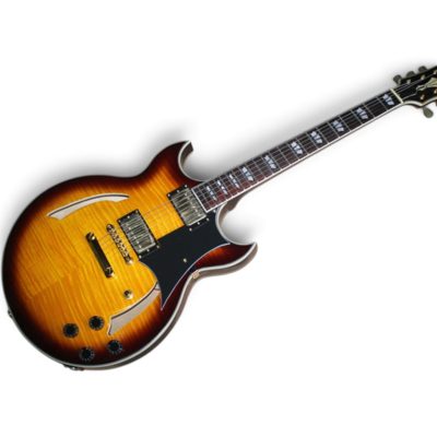 Custom Crown Johnny A Sunset Glow Flamed Maple Top Electric Guitar - Image 3
