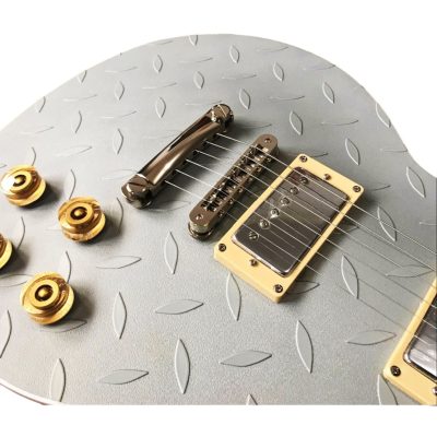 Custom Crown Standard Hetfield Textured Diamond Plate Electric Guitar - Image 4