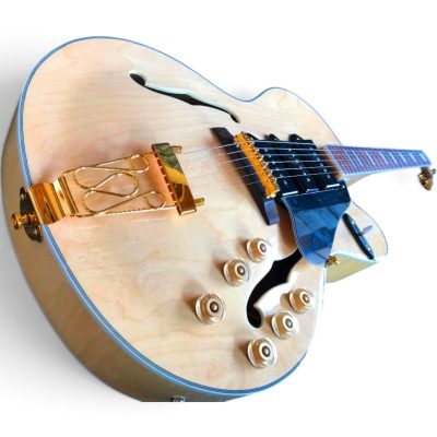 Custom Crown Natural Blonde Electric Guitar P90 3 Pickups ES5 Switchmaster - Image 6
