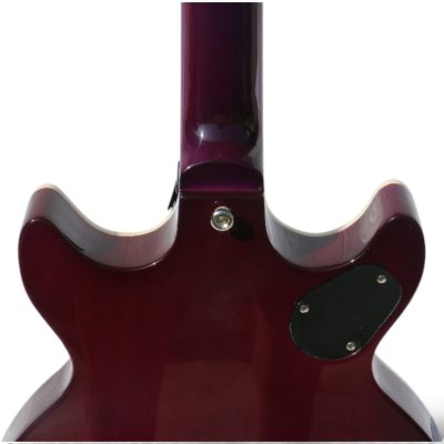 Custom Crown Purple Magenta Flamed Maple Top Double Cutaway Electric Guitar - Image 6