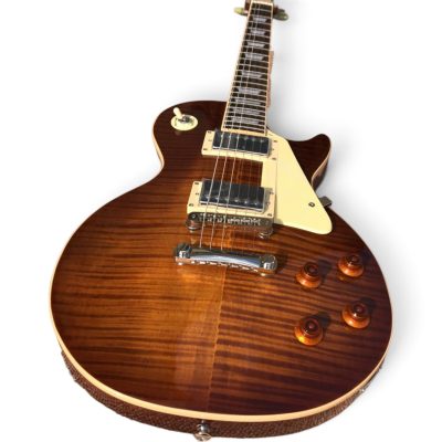 Custom Crown Iced Tea Burst Flamed Maple Top Electric Guitar - Image 13