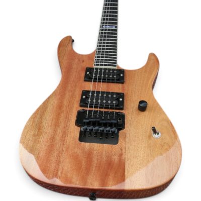 Custom Obsidian Kirk M400 Natural Satin Finish Electric Guitar Floyd Rose Tremolo