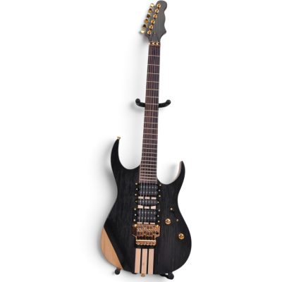Custom Axis Black Satin Electric Guitar Floyd Rose Tremolo - Image 7