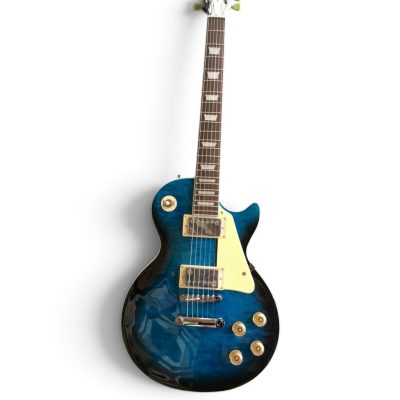 Custom Crown Blue Burst Quilted Maple Top Electric Guitar