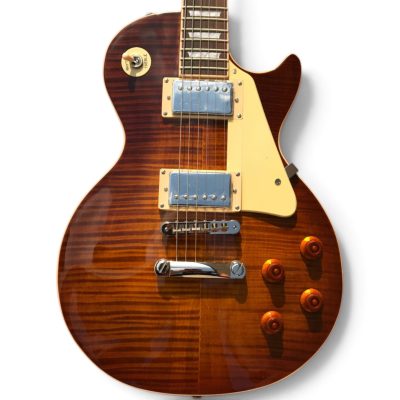 Custom Crown Iced Tea Burst Flamed Maple Top Electric Guitar