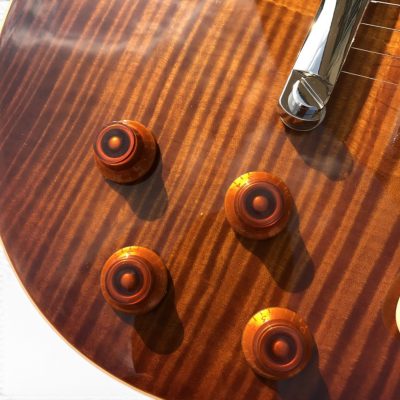 Custom Crown Iced Tea Burst Flamed Maple Top Electric Guitar - Image 17