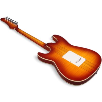 Custom Regent SRV Amber Sunburst Tone Stevie Ray Flamed Maple Top Guitar - Image 5