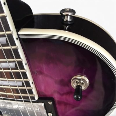 Custom Crown Purple Quilted Maple Top Bigsby Vibrato Tailpiece Electric Guitar - Image 11