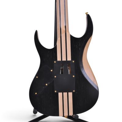 Custom Axis Black Satin Electric Guitar Floyd Rose Tremolo - Image 8