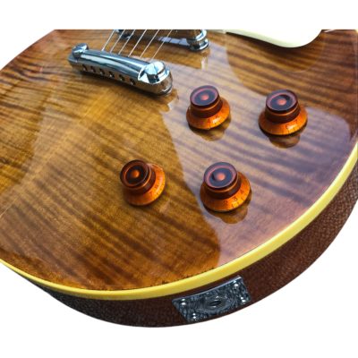 Custom Crown Tobacco Burst Flamed Maple Top Electric Guitar - Image 14