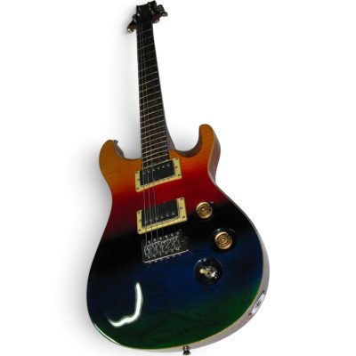 Custom Monarch Prism Al Di Meola Flamed Maple Top Guitar Dark Brown Back Finish - Image 5