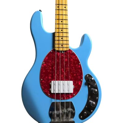 Custom Aether Sting Blue Finish 4 String Bass