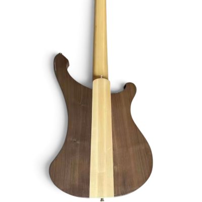 Custom Nova 4003 Naturalglo Walnut 4 String Bass Left Handed Pearloid Pickguard - Image 3