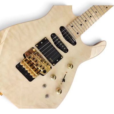 Custom Race Phil Collen PC1 Natural Finish Quilted Maple Top Guitar Floyd Rose Tremolo