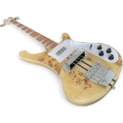 Custom Nova 4003 Naturalglo Birdseye 4 String Bass - Image 6