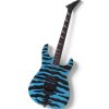 Custom Race Soloist Blue Tiger Stripe Floyd Rose Tremolo Electric Guitar