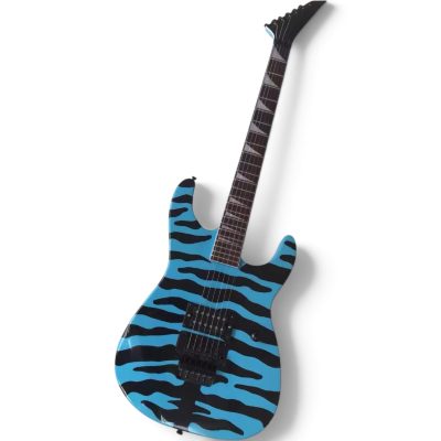 Custom Race Soloist Blue Tiger Stripe Floyd Rose Tremolo Electric Guitar