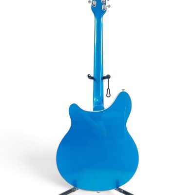 Custom Nova Pete Skyglo Metallic Blue Finish 330 2 Pickups 6 String Electric Guitar - Image 2