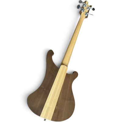 Custom Nova 4003 Naturalglo Walnut 4 String Bass Left Handed Pearloid Pickguard - Image 2