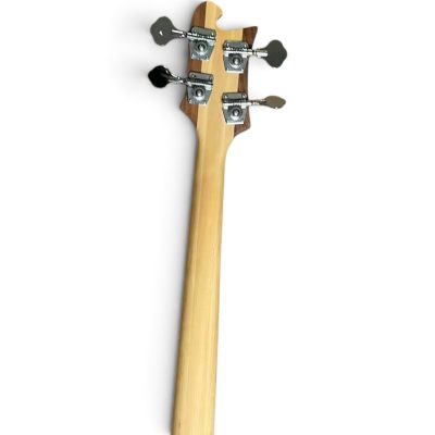 Custom Nova 4003 Naturalglo Walnut 4 String Bass Left Handed Pearloid Pickguard - Image 4