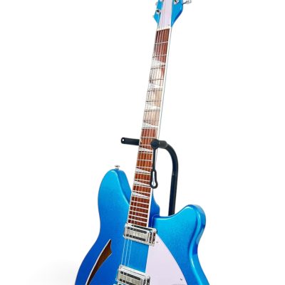 Custom Nova Pete Skyglo Metallic Blue Finish 330 2 Pickups 6 String Electric Guitar - Image 4