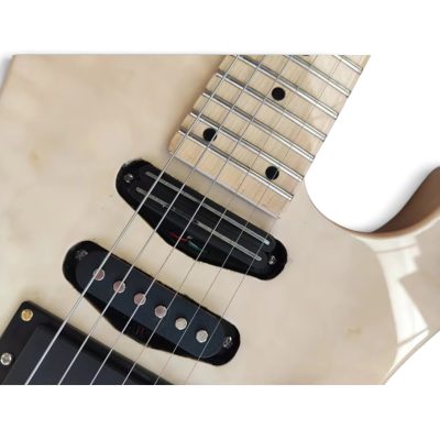 Custom Race Phil Collen PC1 Natural Finish Quilted Maple Top Guitar Floyd Rose Tremolo - Image 3
