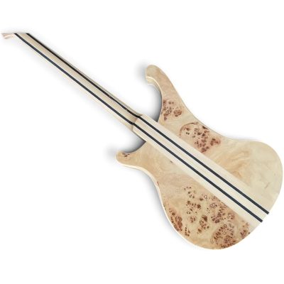 Custom Nova 4003 Naturalglo Birdseye 4 String Bass - Image 3