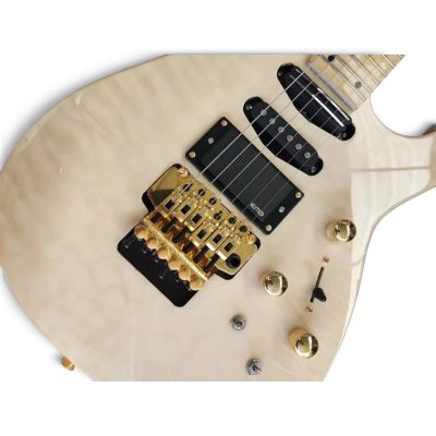 Custom Race Phil Collen PC1 Natural Finish Quilted Maple Top Guitar Floyd Rose Tremolo - Image 5