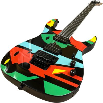 Custom Axis JPM100 Abstract Petrucci Design Picasso Electric Guitar Ebony Fretboard
