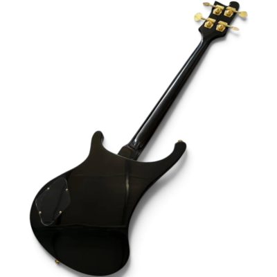 Custom Nova 4003 Jetglo Black Finish 4 String Bass - Image 2