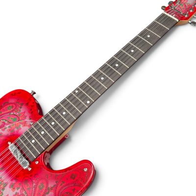 Custom Regent Pink Red Paisley 12 String Electric Guitar - Image 9