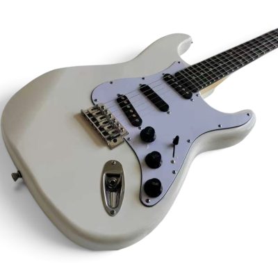 Custom Regent White Ritchie Blackmore Scalloped Rosewood Fingerboard Electric Guitar - Image 3