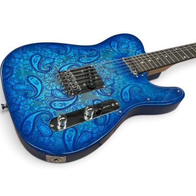 Custom Regent Blue Paisley 12 String Electric Guitar - Image 4