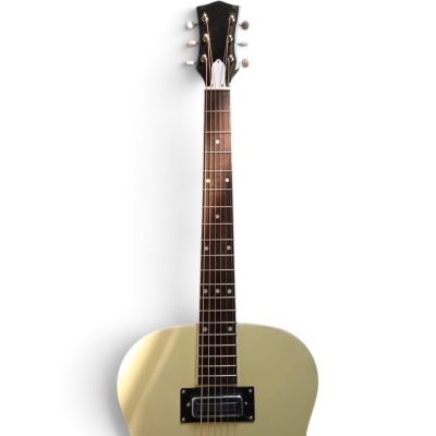 Custom Sovereign Rambler Setzer Cream Finish Fhole Electric Guitar - Image 4