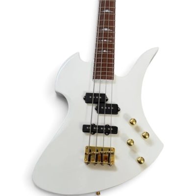 Custom Norturne Nikki Mockingbird White Finish Legacy 4 String Bass
