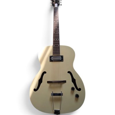 Custom Sovereign Rambler Setzer Cream Finish Fhole Electric Guitar - Image 2