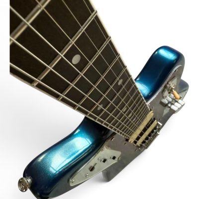 Custom Regent Black Blue Metallic Burst Jaguar Kurt Cobain Finish 6 String Electric Guitar - Image 6
