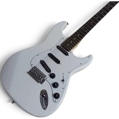Custom Regent White Ritchie Blackmore Scalloped Rosewood Fingerboard Electric Guitar
