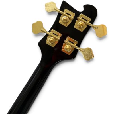 Custom Nova 4003 Jetglo Black Finish 4 String Bass - Image 4