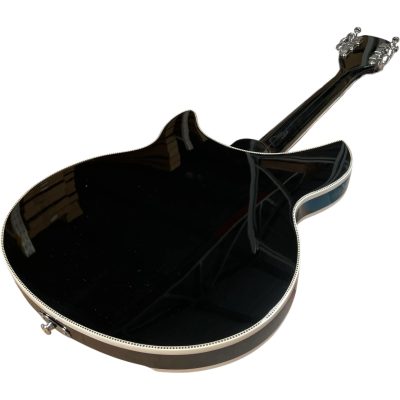 Custom Nova Checkerboard Bindings Black 360 George Harrison Finish 12 String Guitar - Image 2