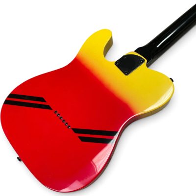 Custom Regent Asuka Red Neon Eva Electric Guitar - Image 3