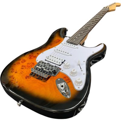 Custom Regent Dave Murray Tobacco Burst Birdseye Burl Maple Floyd Rose Tremolo Guitar - Image 7