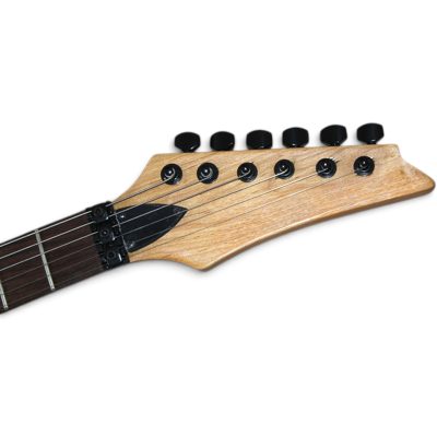 Custom Axis JEM7V Steve Vai Zebra Wood Top Electric Guitar Floyd Rose Tremolo - Image 4
