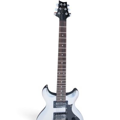 Custom Monarch Silver Mira 6 String Electric Guitar - Image 7