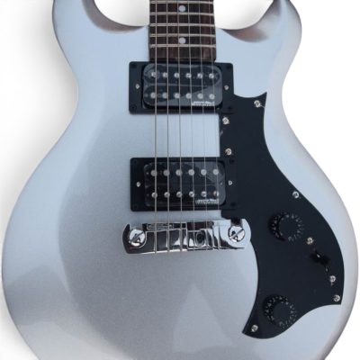 Custom Monarch Silver Mira 6 String Electric Guitar - Image 5
