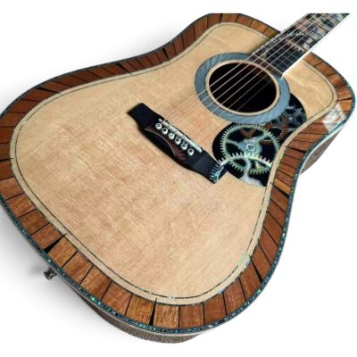Custom Vertex D200 Solid Spruce Top Dreadnought Acoustic Electric Guitar With Pickguard