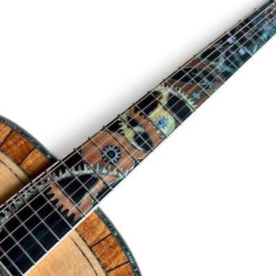 Custom Vertex D200 Solid Spruce Top Dreadnought Acoustic Electric Guitar With Pickguard - Image 8