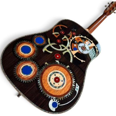 Custom Vertex D200 Solid Spruce Top Dreadnought Acoustic Electric Guitar With Pickguard - Image 7