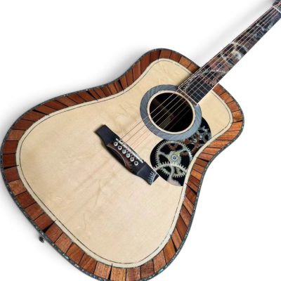 Custom Vertex D200 Solid Spruce Top Dreadnought Acoustic Electric Guitar - Image 2